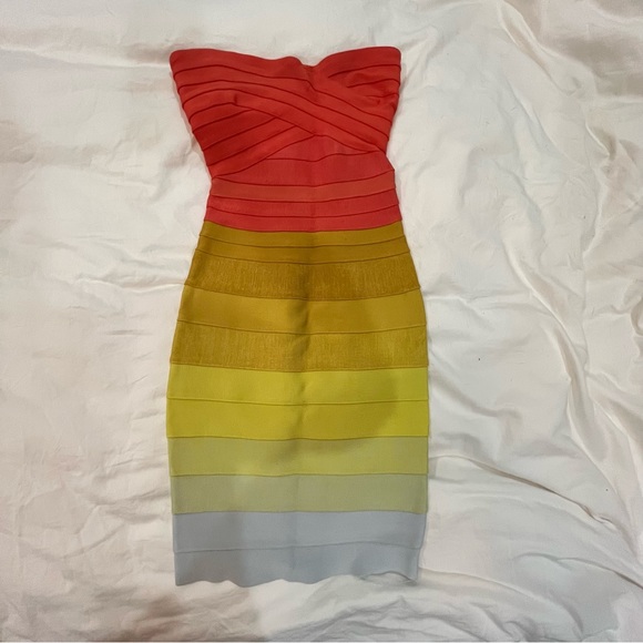 Herve Leger - Rainbow Bandage Dress - Size XS - Picture 3 of 5